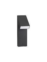 Sandy Black AIuminium & Anti-Glare Acrylic Diffuser LED 6 Watt 515Lm 3000K 100-240V IP65 L: 12 W: 15.5 H: 40 cm