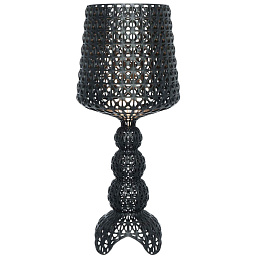 G920009 Kartell Kabuki настольный светильник с цилиндрическим корпусом черного цвета