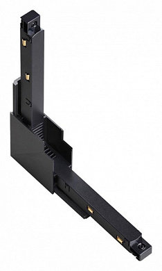 угловой L-образный соединитель для магнитного трека чёрного цвета