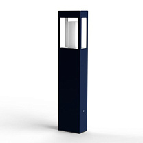 Brick² N° 3; Clear glass E27 23W; Steel blue