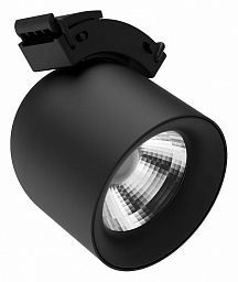 2482/06 SP-10 Divinare Decorato трековый прожектор цилиндрической формы черного цвета для трекоременной системы 48V