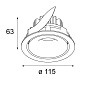 Smart cake 115 adjustable LED GE встраиваемый в потолок светильник Modular