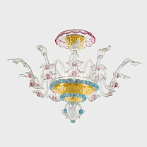 Apollo Original Edition with Leaves - Ceiling Lamp Розовый и голубой / 3 / Золотой