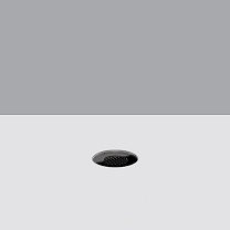 Light Up Floor-recessed Orbit luminaire D=45mm - Flush-mounted all glass cover - Warm White LED - Super Spot Comfort optic 1W 59.8lm (350mA) - 1.4W 82.8lm (500mA) - 2W 110.4lm (700mA) - 2700K - Colour: Black