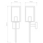 1369006 Coach 130 Astro lighting настенный светильник текстурированный чёрный — фото 4