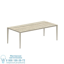 СТОЛ U-NITE 220X100CM SAND С КЕРАМИЧЕСКОЙ СТОЛЕШНИЦЕЙ ИЗ ТРАВЕРТИНО Royal Botania