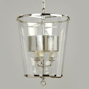 CL0237.NI.SE Zurich Lantern, Large Nickel with Shade, 3 Lights