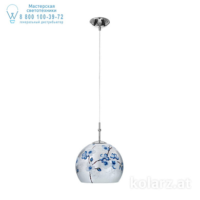 Kolarz LUNA 0392.31S.5.Pr.Ag подвесной светильник хром ø20cm высота 200cm 1 лампа e27
