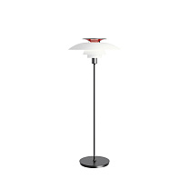 PH 80 Floor Lamp / Опаловый белый/Хромированная глянцевая отделка