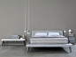 Beds Мягкая тканевая кровать с мягким изголовьем Gervasoni — фото 4
