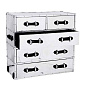 105958 Chest Catalina 5 drawers aluminium шкаф Eichholtz