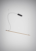 подвесной светильник бронзового оттенка с цилиндрическим корпусом