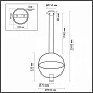 7029/2L Odeon Light Orbit подвесной светильник, 7Вт, черный