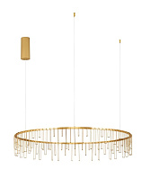Triac Dimmable Gold Copper & Gold Aluminium LED 36 Watt 220-240 Volt 3116Lm IP20 3000K D:100 H: 150 cm