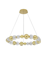 Triac Dimmable Gold Aluminium & Acrylic LED 52 Watt 220-240 Volt 3476Lm 3200K IP20 D: 94 H: 120 cm