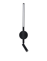 Sandy Black Aluminium, Acrylic Backlight LED 6 Watt 300Lm Reader LED · 3 Watt 210Lm 220-240Volt 3000K IP20 Switch On/Off L: 10.5 W: 14 H: 55 cm