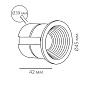 Встраиваемый точечный светильник POINT R 3.30 W Led Technology — фото 1