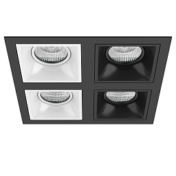 D54706060707 Lightstar Domino точечный светильник, 50Вт, белый;черный