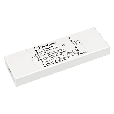 033261 Arlight блок питания ARV-SP-24060-FLAT-PFC (24V, 2.5A, 60W)