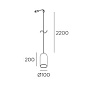 71-8480-05-DC Leds C4 Eclipse Conic for Deltatrack черный — фото 1