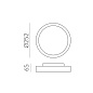 P2082100GR ACB Kuma 25 PL LED потолочный светильник для улицы антрацит — фото 2