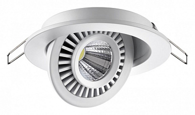 встраиваемый потолочный точечный светильник белый