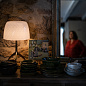 FN026001EH_14 Foscarini Lumiere TL 30th grande большая дизайнерская настольная лампа шампань; стекло — фото 4