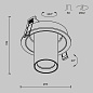 C048CL-01-GU10-BBS Maytoni FOCUS S Встраиваемый светильник 10W Черный — фото 9