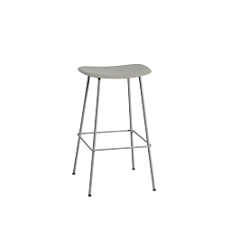 FIBARTUN03031 Muuto Fiber барный стул серый с перекладиной