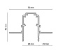 TRX034-422.12W Maytoni Busbar trunkings Exility Шинопровод встраиваемый Белый — фото 4