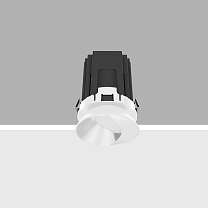 Laser Fixed round recessed luminaire - Minimal - Wall Washer 10W 739.1lm - 3000K - CRI 90