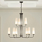 Truby 9 Light 2 Tier Chandelier Black люстра 52482BK Kichler — фото 2