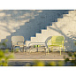 M0741824 WEEK-END Petite Friture Кресло садовое металлическое бордовое — фото 1