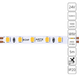 A2412005-01-3K Arte Lamp TAPE светодиодная лента теплого белого света