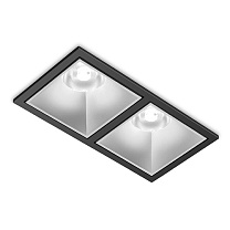 Потолочные светодиодные светильники Led technology NEW KUB IN 22.30 W 2FW NO DIM серебристый + черный