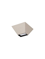 Beige Aluminium & Steel LED 9Watt 220-240Volt 444 Lm IP20 3000K L:15 W:15 H:6.5 cm