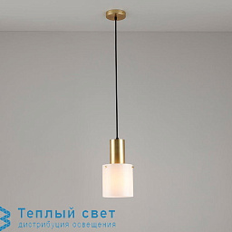 FP585BR/OP Original BTC Walter подвесной светильник с цилиндрическим матовым стеклянным плафоном на тонком подвесе