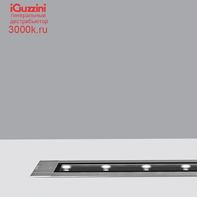 BM91 Linealuce iGuzzini Linear Recessed - Warm White LED - Electronic control gear 220-240V ac - L=1658 mm - Wall Grazing Optic