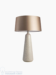 TL-CLTH-LIN-GLS-EU Heathfield Clothilde настольная лампа с абажуром и каменным основанием конической формы