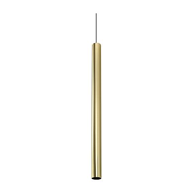 Подвесной светильник Look SP1 ROUND D60 H1000 Ideal Lux 371634, латунь