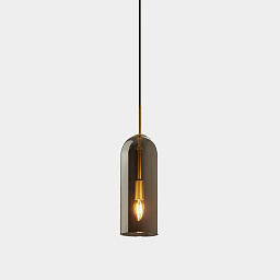 71-8493-DN-12 Leds C4 Glam подвесной светильник с цилиндрическим плафоном золотистого оттенка