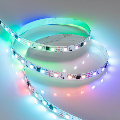 026367(2) Arlight Лента SPI-B60-10mm 12V RGB-PX3 (14.4 W/m, IP20, 5060, 5m)