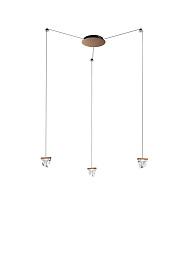Tripla F41 3 luci Bronze Fabbian Tripla Настенно-потолочный светильник