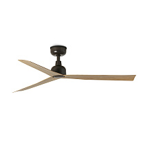 MARINE M Brown/oak ceiling fan Wall Control black