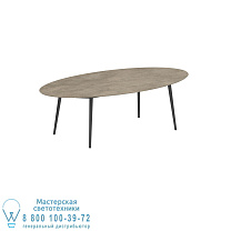 STYLETTO STANDARD ОБЕДЕННЫЙ СТОЛ 250X130CM АЛЮМИНИЕВЫЕ НОЖКИ АНТРАЦИТОВАЯ КЕРАМИЧЕСКАЯ СТОЛЕШНИЦА TERRA SABBIA Royal Botania