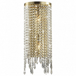 5028/2WA Odeon Light Chokka настенное бра с золотым основанием и кристаллическими подвесами