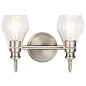 Greenbrier 2 Light Vanity Light Nickel настенный светильник 45391NI Kichler — фото 2