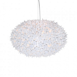 0926503 Kartell Bloom подвесная люстра с цветочным плафоном белого цвета