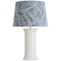 Mallory Medium Table Lamp белый фарфор с абажуром Schumacher 18