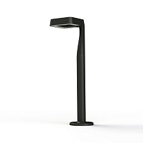 Square N° 2; Satin-finish polycarbonate Built-in LED 4000°K neutral white 35W; Dark grey